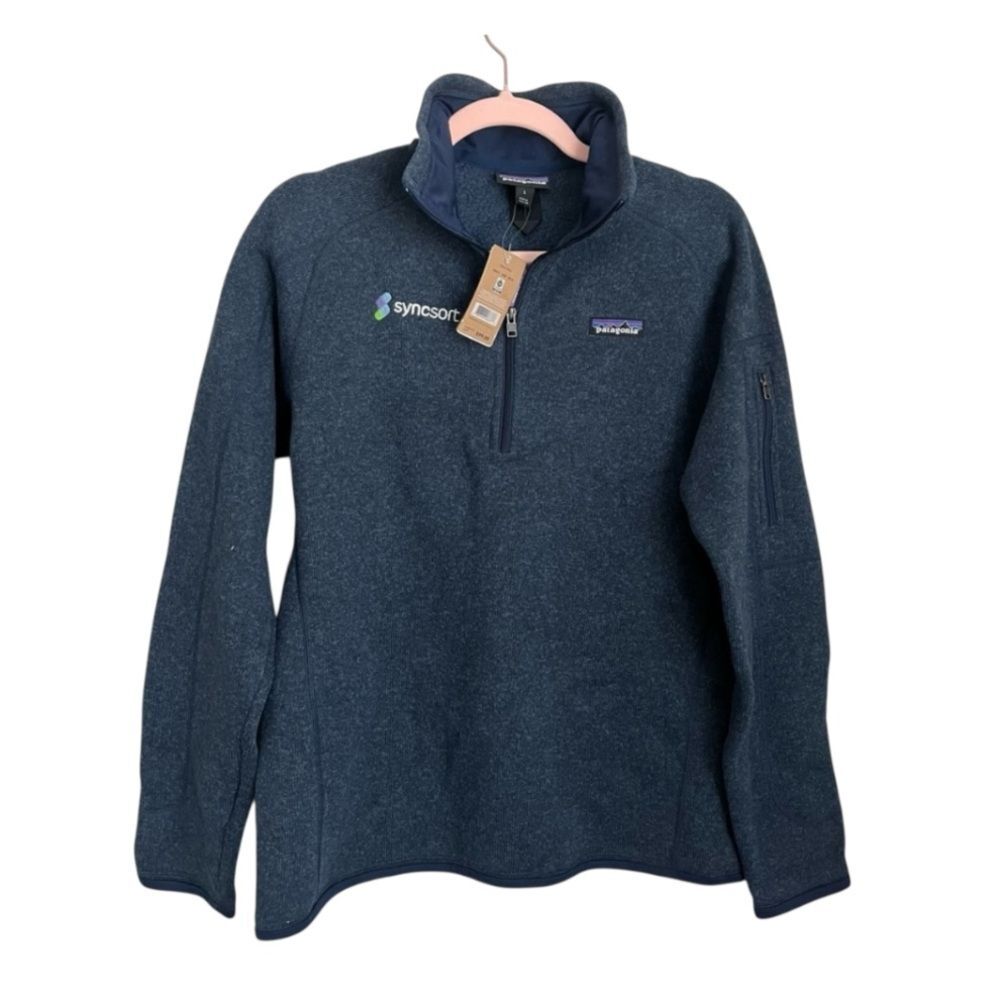 NWT Patagonia Quarter Zip Better‎ Sweater Blue Large Gorpcore